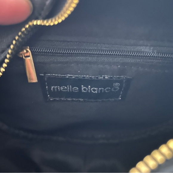 Melie Bianco Vegan Leather Red Stop Sign Crossbody Bag - Picture 9 of 12